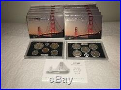 2018 S Silver Reverse Proof Set MINT FRESH COA Box 10 silver coin set