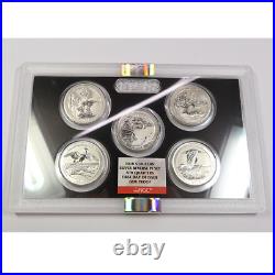 2018 S US MINT NGC FDI SILVER Reverse Proof 10 Coin Set with Box & COA #42595C