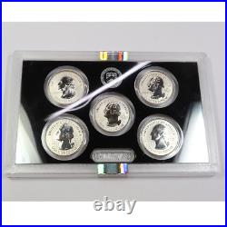 2018 S US MINT NGC FDI SILVER Reverse Proof 10 Coin Set with Box & COA #42595C
