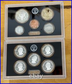 2018-S US Mint Silver Proof Set 10 Coins 90% Silver OGP Box COA