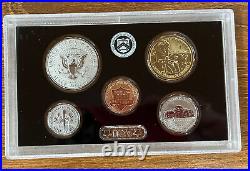 2018 S US Mint Silver Reverse Proof Set 10 Coins with Box & COA
