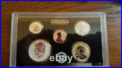 2018-S US Mint Silver Reverse Proof Set, 50th Anniversary, 10 coins, Box, COA