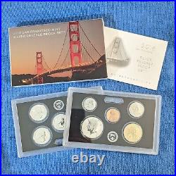 2018-S US Silver REVERSE Proof Set with Box + COA (10 Coins)
