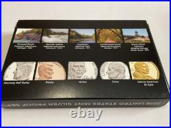 2018 S U. S. Mint Silver Proof Set Original U. S. Mint Box and COA