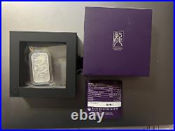 2018 Silver Australia $1 Lunar Dragon Proof 1 Oz 9999 Fine Bar In Display Box