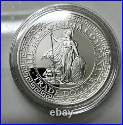 2018 Silver Niue East India Company $1 Trade Dollar Proof Coin Box Coa