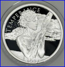 2018 Silver Shield TEMPERANCE 1 oz. 999 Silver Proof withBox & COA