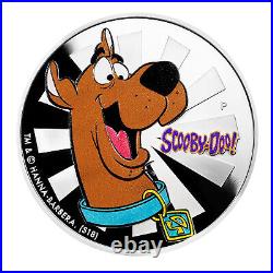 2018 Tuvalu 1 oz. 999 Silver Scooby-Doo Colorized Proof with Box