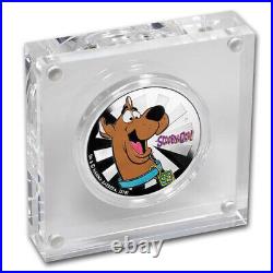 2018 Tuvalu 1 oz. 999 Silver Scooby-Doo Colorized Proof with Box