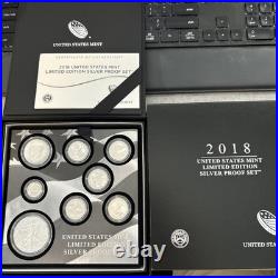 2018 United States Mint Limited Edition Silver Proof Set Original Box With COA