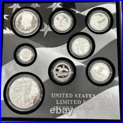 2018 United States Mint Limited Edition Silver Proof Set Original Box With COA