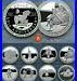 2019 1oz Silver Apollo 11 50th Anniversary Proof 8 Coin Commemorative Set withBox