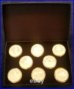 2019 1oz Silver Apollo 11 50th Anniversary Proof 8 Coin Commemorative Set withBox