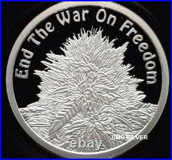 2019 2 oz. Silver Shield END THE WAR ON FREEDOM Silver PROOF with LOW COA & BOX
