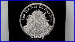 2019 2 oz. Silver Shield END THE WAR ON FREEDOM Silver PROOF with LOW COA & BOX