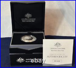 2019 $5 Coloured Fine Silver Silver Proof Domed Moon Coin Australian Mint In Box