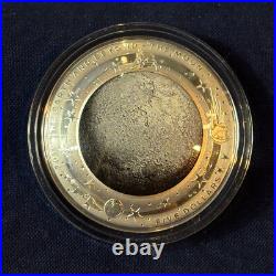 2019 $5 Coloured Fine Silver Silver Proof Domed Moon Coin Australian Mint In Box
