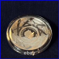 2019 $5 Coloured Fine Silver Silver Proof Domed Moon Coin Australian Mint In Box