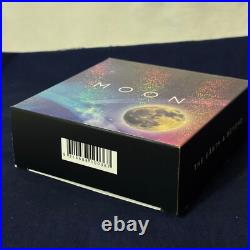 2019 $5 Coloured Fine Silver Silver Proof Domed Moon Coin Australian Mint In Box