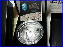 2019 Apollo 11 50th Anniversary Commemorative 5 Ounce Silver Proof In Mint Box