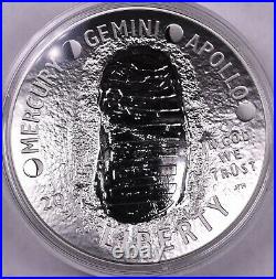 2019 Apollo 11 5 oz Commemorative Silver With Box & COA