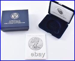 2019 Enhanced Reverse Proof American Silver Eagle Box + CoA NO Coin 3631