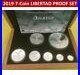 2019 Libertad 7 Coin Silver Proof Set Only 250 Sets With Coa & Box Mexico