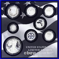 2019 Limited Edition Silver Proof Set Black Box & COA 7 Coins and Silver Eagle 2019 Limited Edition Silver Proof Set Black Box & COA 7 Coins and Silver Eagle