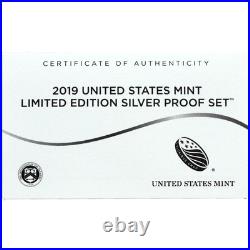 2019 Limited Edition Silver Proof Set Black Box & COA 7 Coins and Silver Eagle 2019 Limited Edition Silver Proof Set Black Box & COA 7 Coins and Silver Eagle