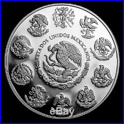 2019 Mexico 5-Coin Silver Libertad Proof Set (1.9 oz, Wood Box) SKU#186717