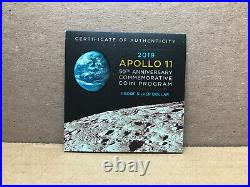 2019 P Apollo 11 50th Anniversary Proof Silver Dollar with BOX & COA 19CC