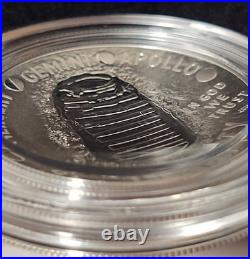 2019-P Apollo 11 50th Anniversary SILVER Proof Dollar WithBox & COA, Curved Coin