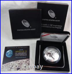 2019-P Apollo 11 Proof Silver Dollar US Mint Commemorative $1 OGP Box & COA