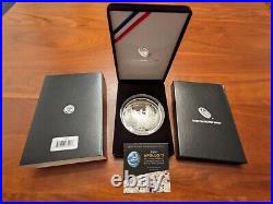 2019-P Proof $1 Apollo 11 50th Anniversary 5oz. Silver Dollar Box & COA 19CH