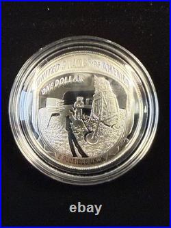 2019-P U. S. Mint Apollo II Proof Silver Dollar WithBox & COA Item #689