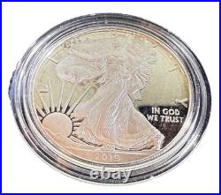 2019 Proof $1 American Silver Eagle Box, OGP & COA
