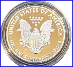 2019 Proof $1 American Silver Eagle Box, OGP & COA
