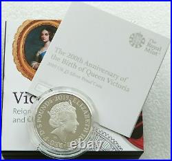 2019 Royal Mint Birth of Queen Victoria £5 Five Pound Silver Proof Coin Box Coa