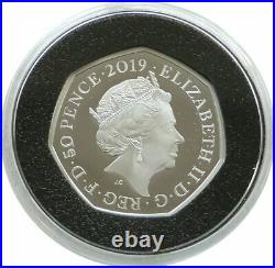 2019 Royal Mint New Pence Britannia Privy 50p Silver Proof Coin Box Coa