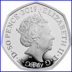 2019 Royal Mint Peter Rabbit 50p Fifty Pence Silver Proof Coin Box Coa