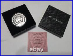 2019 SILVER SHIELD 1 OZ. 999 SILVER PROOF FBI WithBOX & COA 476 MINTAGE