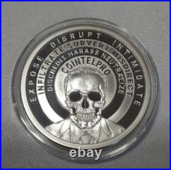 2019 SILVER SHIELD 1 OZ. 999 SILVER PROOF FBI WithBOX & COA 476 MINTAGE