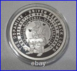 2019 SILVER SHIELD 1 OZ. 999 SILVER PROOF TRUMP TWITTER WithBOX & COA 737 MINTAGE