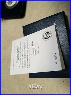 2019-S 19XE Enhanced Reverse Proof Silver Eagle Boxes & Numbered COA #S1107