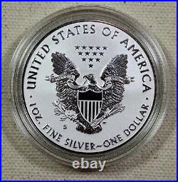 2019-S 19XE Enhanced Reverse Proof Silver Eagle with Blue Box & Numbered COA