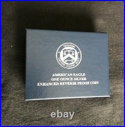 2019-S AMERICAN EAGLE ENHANCED REVERSE SILVER PROOF withBOX and COA