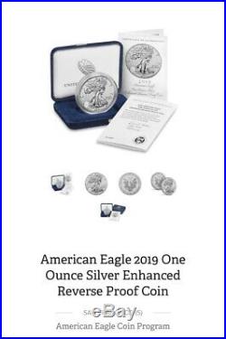 2019-S American Enhanced Reverse Proof Silver Eagle OGP Sealed Box
