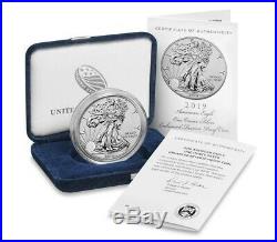 2019 S American Silver Eagle Enhanced Reverse Proof Key Date With Box & OGP