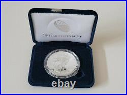2019 S American Silver Eagle Proof Coin Enhanced Reversed W Box & Numbered Coa