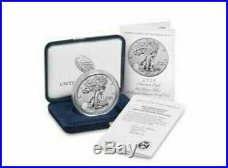 2019-S Enhanced Reverse Proof American Eagle Silver Coin With Box & COA